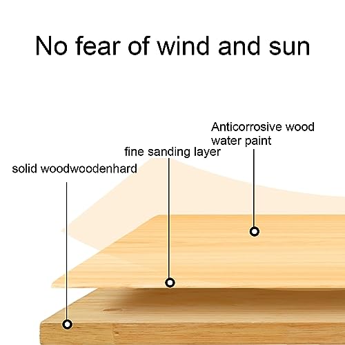 Massivholz klimaanlage abdeckung, klimaanlagenabdeckungen outdoor, schutzabdeckung der klimaanlage, bodenständer für klimaanlagen, Lärm reduzieren, Geeignet für den Außenbereich, Garten ( Color: Pear-6
