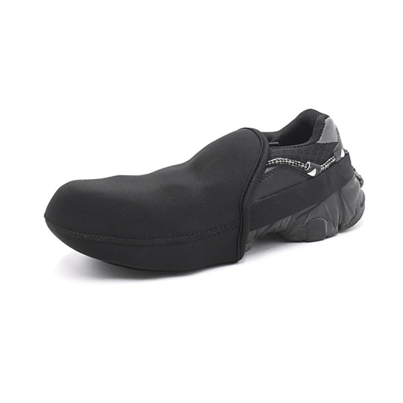 ibasenice Cubrezapatillas de Ciclismo Acolchado Protector mi más cálido Alto Cubrir cubrezapatos Antideslizante cubrezapatos para Montar al Aire Neopreno Black