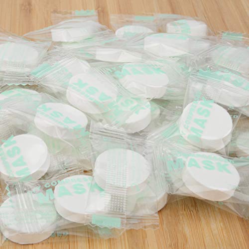 50Pcs Compressed Face Mask Paper Disposable Facial Masks Papers Natural Skin Care Wrapped Masks DIY Women Makeup Beauty Tool - Thumbnail 2