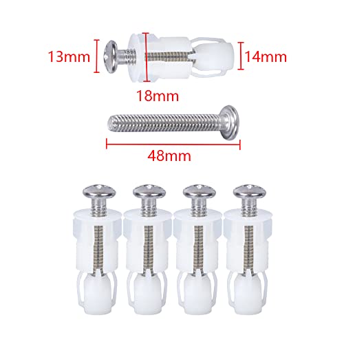 PamtnsViti di Fissaggio per Sedile WC 6 Pezzi Vite...