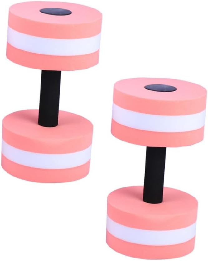 TOYANDONA 2Pcs Eva Water Barbells for Pool Exercise Dumbbells for Aerobics Resistance Training for Strengthening Back Core Muscles Aquatic Workouts
