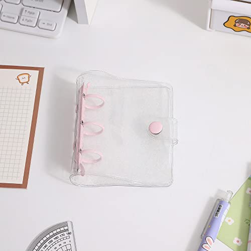 88flix トレカケース 韓国 バインダー ピンク ラメ入り キラキラ 可愛い 3穴 リフィル30枚付きコレクトブック