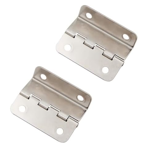 Silver Semi-Concealed Three Fold Hinges Cover
