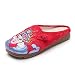 OFFA Femmes Chaussons, Pantoufles Maison for Dames Femmes Vieux Beijing Chaussures De Toile Chaussures Ethniques Style Brodé, Confortable Chaussons avec Arc Support Plat Slipper