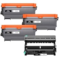 2 Cartucce Toner Veson TN2220/TN2010 Compatibili Brother, Resa 2600 Pagine, Chip Intelligente, Per HL, MFC E DCP - 3