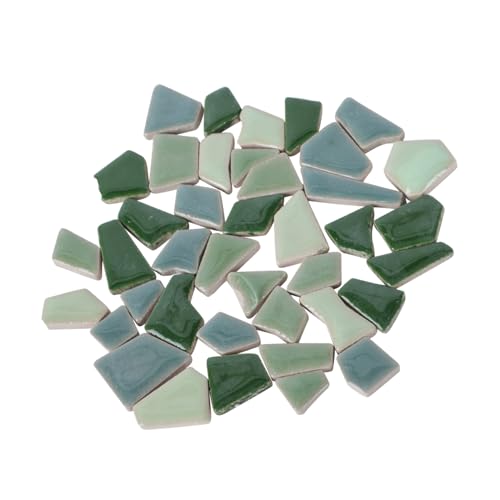 Sosoport Piastrelle Di Ceramica Irregolari 500g, Pietre Particellari Smaltate Colorate Per Fai Da Te, Materiali Sicuri e Resistenti Per Mosaici Creativi e Decorazioni Casa, Giardino e Artigianato