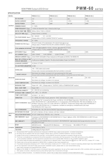 Alimentation à découpage PWM-60-12 étanche IP67 transformateur 60W LED - 2