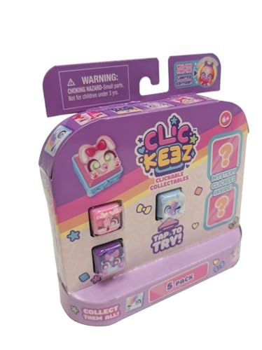 Clickeez: Multipack | Includes 5 Clickable Keyboard Collectibles! | 70 Characters To Find, Cute Themes & Rare Surprises | Girls Gifts and Collectables Ages 6+