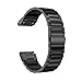 LDFAS Fenix 5X Band, Quick Release Easy Fit 26mm Solid Stainless Steel Metal Bands Compatible for Garmin Fenix 5X/5X Plus/3/3HR/Descent Mk1 Smartwatch, Black
