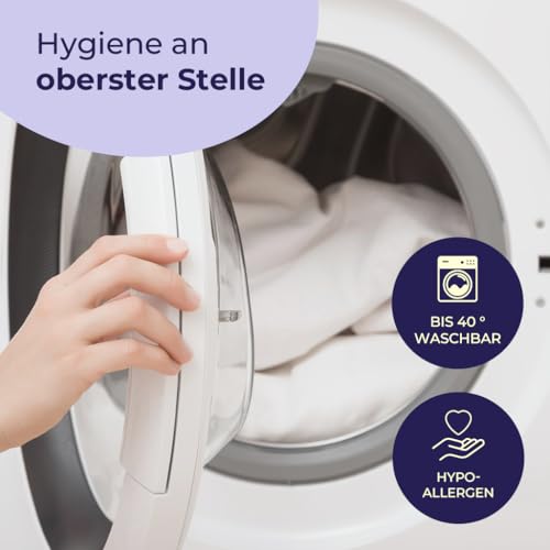 Merino BETTEN Premium Kissen rund 80cm – Weiches rundes Kopfkissen für erholsamen Schlaf – Bequemes Pillow als Bett & Couch-Kissen verwendbar – Rundkissen mit Kissenfüllung – Made in Germany