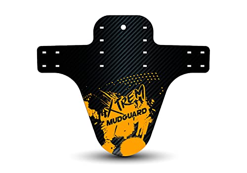 Seribas Garde-boue MTB-2 unités avec pastilles de garde-boue en carbone et garde-boue VTT Mudguard (Naranja) Cover