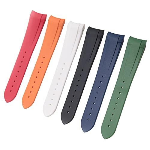 22Mm Rubber Band Straps For Tudor Black Bay Watches With Clasp (Black, Black - Pvd Clasp) #TOP2