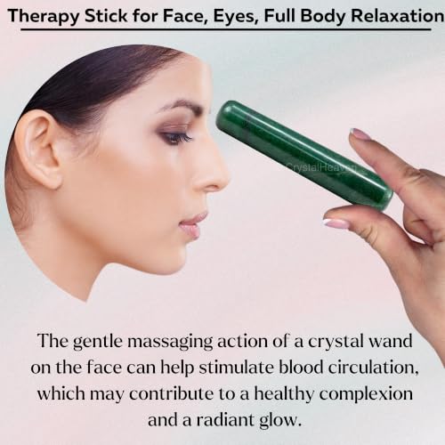 Image of Crystal Heaven Certified Green Aventurine Crystal Wand - Smooth Crystal Wand For Energy Healing, Chakra Balancing, Meditation And Home Decor - Crystals And Healing Stones For Gift
