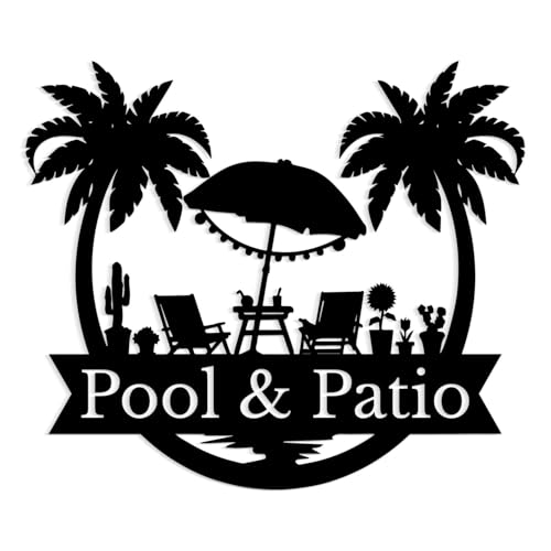 Custom Backyard Pool Sign, Personalized Pool & Patio Sign, Aloha