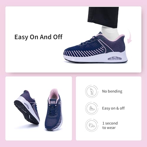Image of MEHOTO Womens Wide Toe Box Shoes Walking Sneakers with Arch Support Fashion Tennis Shoes for Swelling Bunion Plantar Fasciitis