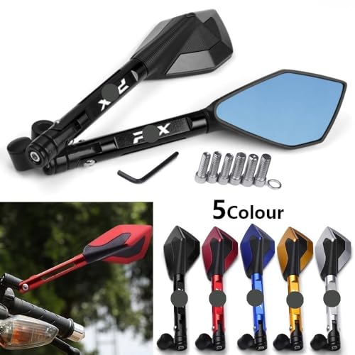 Espejo retrovisor de motocicleta CNC de aluminio premium acabado mate para PCX160 2