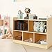 PTINFLUCE Montessori Shelf, Wooden Toy Storage Organizer for Books Toys, 2 Shelf Bookcase, 5-Section Storage Cabinet, Toddler Book Shelf for Kids Rooms, Playroom, Nursery, Kindergarten (Natural)