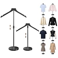 OLV Shirt Display Stand, 18-34 Inch Height Adjustable Mannequin Torso Stand