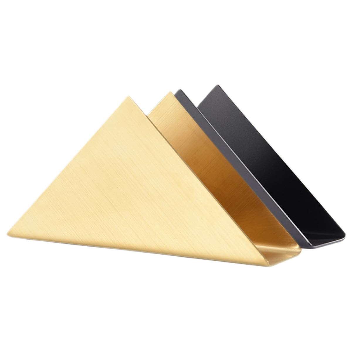 Servilleteros para Cocina de Acero Inoxidable Diseño Triangular, Gran Capacidad Bordes, Juego de 2 Piezas para Mesa de Restaurante o Cafetería