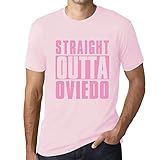 Camiseta Estampada para Hombre Directamente De Oviedo – Straight Outta Oviedo – T-Shirt Vintage Manga Corta Regalo Original Cumpleaños Diseño Gráfico Moda Rosa pálido M
