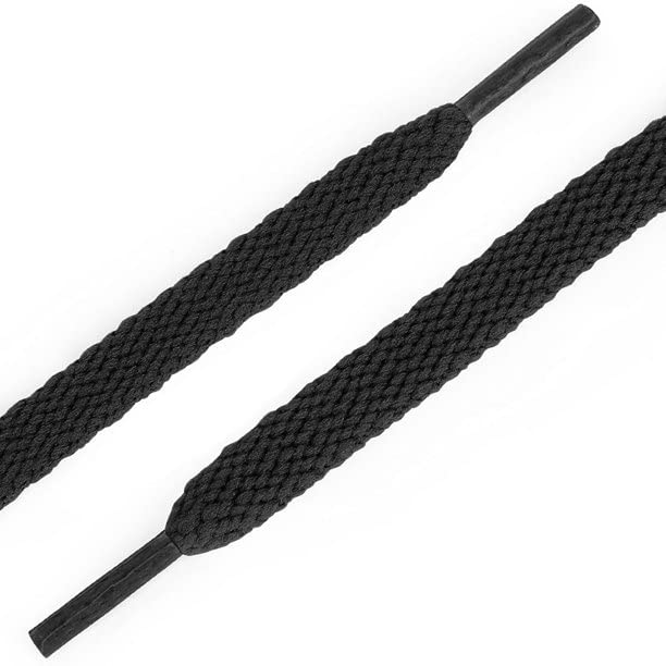 Image of 2 PAIRS Flat Shoe laces 48 Inches Wide Shoelaces for Athletic Running Sneakers Sports Shoes Boot Laces Strings (2 Pairs)