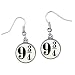 Produktbild Offizielle Versilbert Silver Plated Hogwarts Platform 9 3/4 Ohrhänger