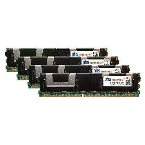 PHS-memory 32GB (4x8GB) Kit RAM módulo para HP ProLiant DL380 R05 DDR2 FB DIMM 667MHz PC2-5300F