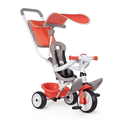 Smoby- Triciclo Baby Balade Rojo (741405) (741105)