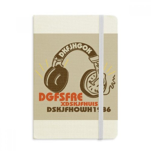 Journal A5 Casque Rock Fou en tissu hard cover classique de DIYthinker