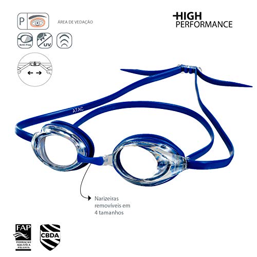 Oculos Atac Speedo Único Marinho Cristal