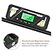 HW300 Inclinometer Digital Magnetic Angle Protractor High Precision Benchmark Level Measurement Tool(Black)