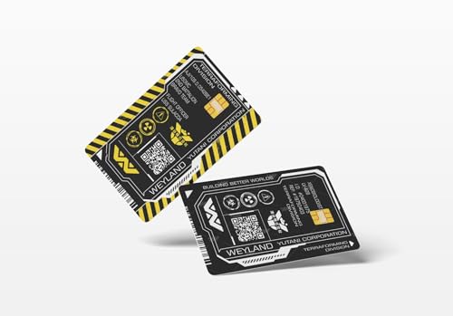 Credit Card Skin Decal – Durable Debit Card Sticker Cover – Waterproof Card Covers for Debit Cards – Credit Card Cover with Chip Cutout – Card Sticker Cover (Aliens Weyland Yutani)
