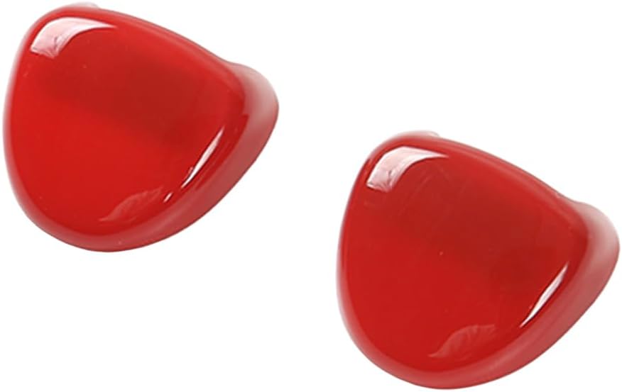 2PCS Engine Hood Front Windshield Washer Wiper Water Spray Nozzle Cap Trim Cover Decor for Jeep Renegade 2016-2025 Car Exterior Accessories (Red)