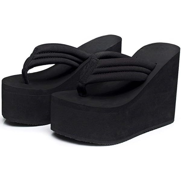 UUNDA Fashion Sandals for Women Wedge Heel Sandals Shoes Woman High Heels Ladies Sandals (black, 6) (B0CLRL2JXQ) Amazon Price History, Amazon Price Tracker