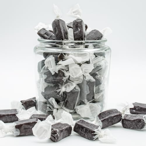 Black Licorice Caramel 8 oz - Fresh Cream and Butter, Soft and Delicious, Small Batch Crafted, Individually Wrapped Candy - 4