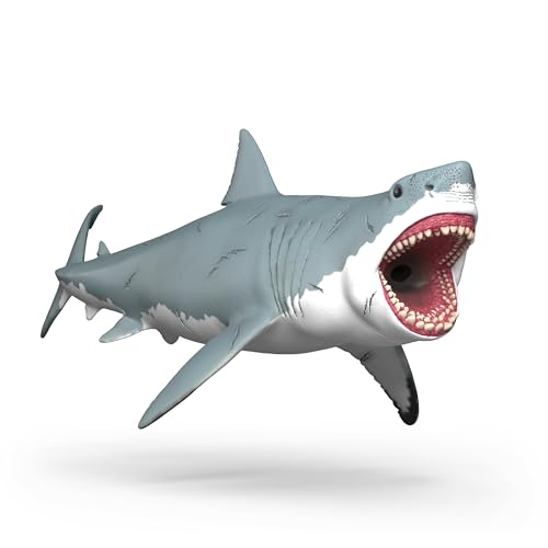 schleich Dinosaurs | Megalodon 15055 | Figurine réaliste de Requin préhistorique avec Peau cicatrisée | Jouet éducatif dès 3 Ans | Cadeau pour garçons,...