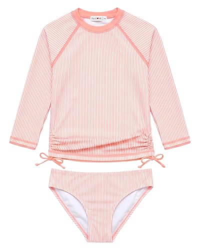 Image of weVSwe Girls Rash Guard Set 2-Piece UPF 50+ Sun Protection Swimsuit 2T-14 Years