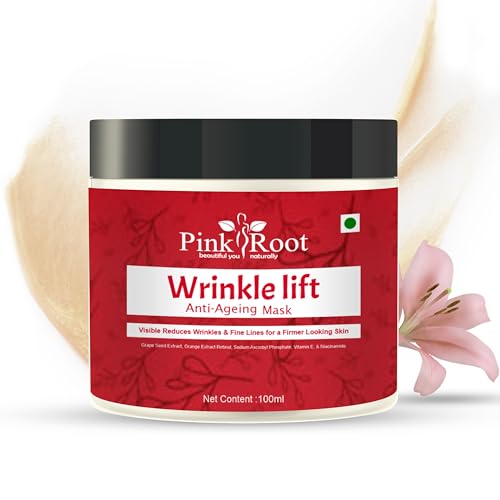 Image of Pink Root Wrinkle Lift Face Mask 100ml, Reduces Fine Lines & Wrinkles, Intensely Boosts Radiance, nourishes & lifts skin