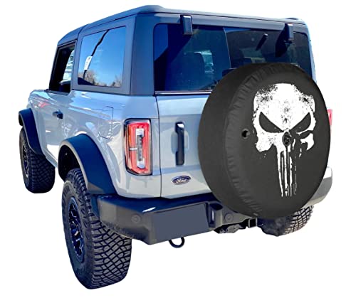Boomerang Skull Design Tire Cover