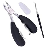  HongLanAo Precision Toenail Clippers for Thick or Ingrown Toenails Sharp Stainless Steel Nail Cutter Best Nail Clipper & P...