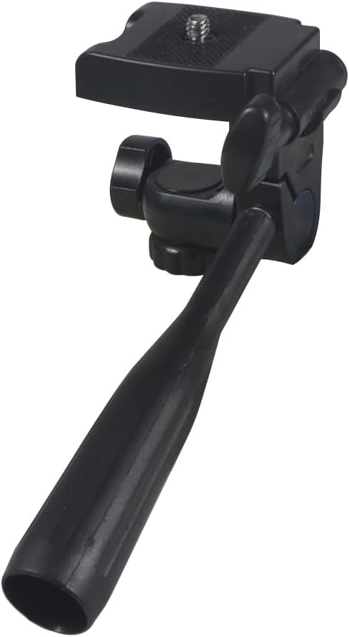 Three-Way Head Handle 1/4 Screw Level Rotating Bracket for Tripod SLR Photography Accessories (1/4" Thread)