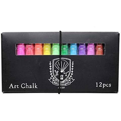 Kitpas Art Chalk 12 Colors 2pack set (24pcs chalk total) Cover
