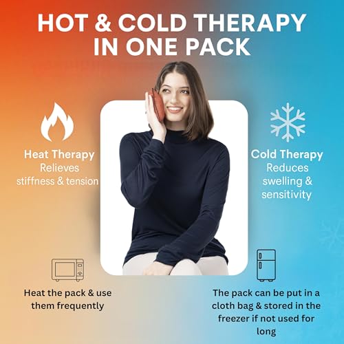 Image of Mini Herbal Heating Pad for Toothache & Pain Relief | No Gel Hot & Cold Therapy Pack | Handmade Khadi Cotton Compress with Natural Herbs for Rheumatic Pain, Cramps & Muscle Relief