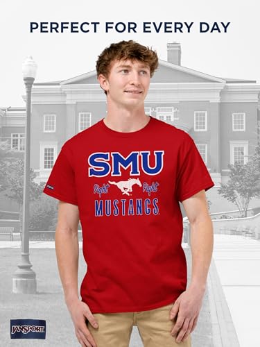 Image of JanSport NCAA Officially Licensed Campus Short Sleeve T Shirt for Men, Soft & Breathable Pre-Shrunk Cotton Crewneck T Shirt