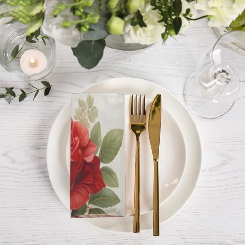 Servilletas de tela Red Roses set 6, 50.5 x 50.5 cm miniatura 6