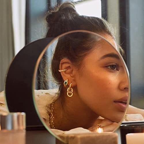 MYEARS Women Ear Cuff Earring Gold Non Pierced Ear Cartilage Clip on Wrap Hoop 14K Gold Filled Tiny Boho Beach Simple Minimalist Delicate Handmade Hypoallergenic Jewelry Gift-Sold as Single/Pair3