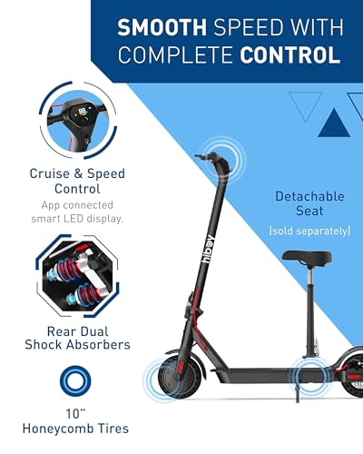 Hiboy KS4 Pro Electric Scooter, 500W Motor (750W Peak), 10″