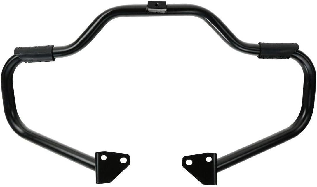 Black 1.25" Highway Engine Guard Crash Bar Fits Super Wide Glide 06+ Front Approx. 5.6Kg-Weight 47207-06 60800005 B12HEGCBFHDSWG0