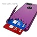 Teelevo Wallet Case for Google Pixel 2, Dual Layer Case with Card Slot Holder and Kickstand for Google Pixel 2 - Purple