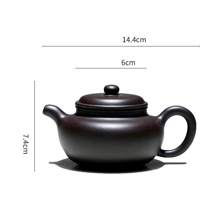 Czajnik Czajniczek Chiński Ceramiczny Wielofunkcyjny Czajniczek Gospodarstwo Domowe Ręcznie Czajnik Ceremonia Zaopatrzenie Dzbanek do kawy Luźna herbata liściasta Steeper Chiński Czajniczek Czarny 260